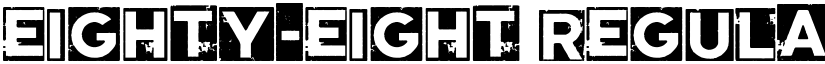 Eighty-Eight Regular font