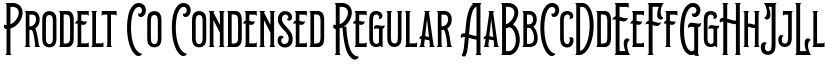Prodelt Co Condensed Regular font
