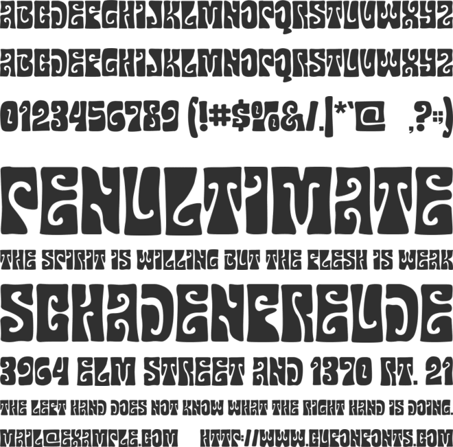 Gruvilicious font preview
