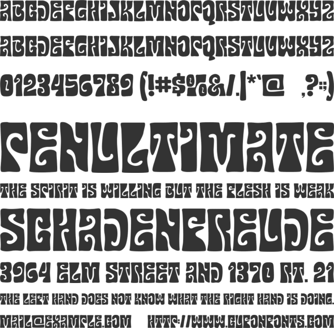 Gruvilicious font preview