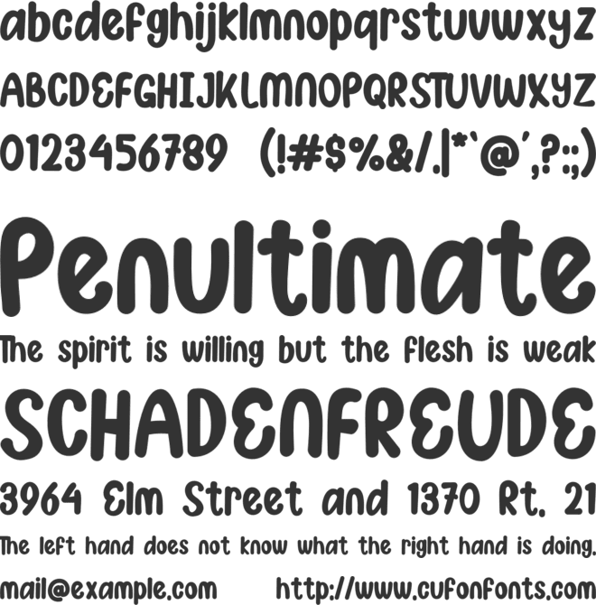 Asdonuts font preview