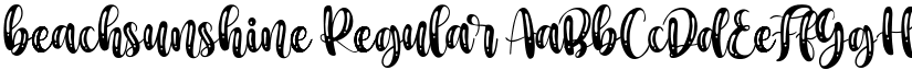 beachsunshine Regular font
