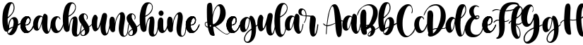 beachsunshine Regular font