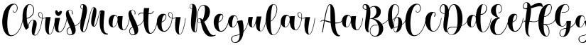 ChrisMaster Regular font