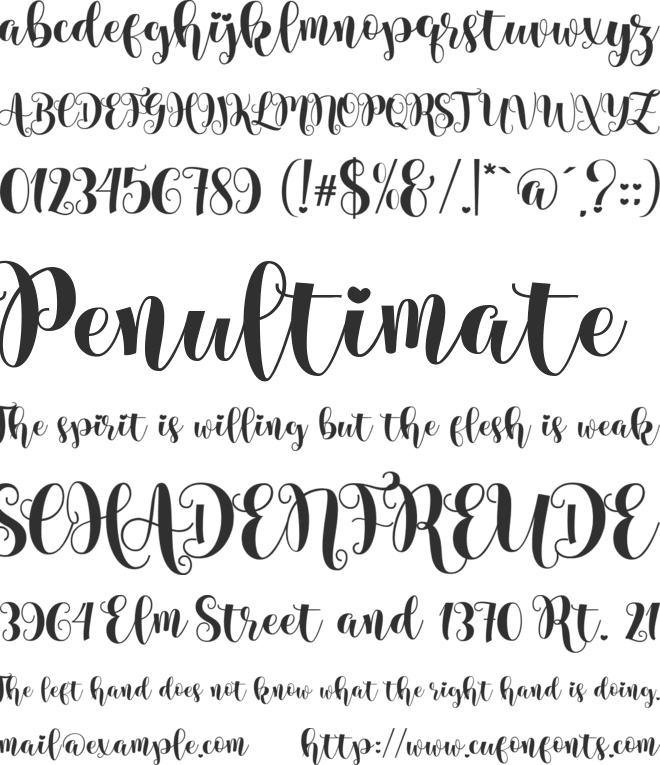 Helo Xmas font preview