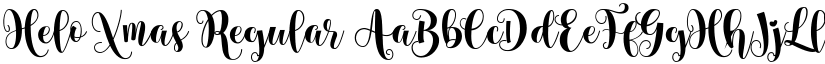 Helo Xmas Regular font
