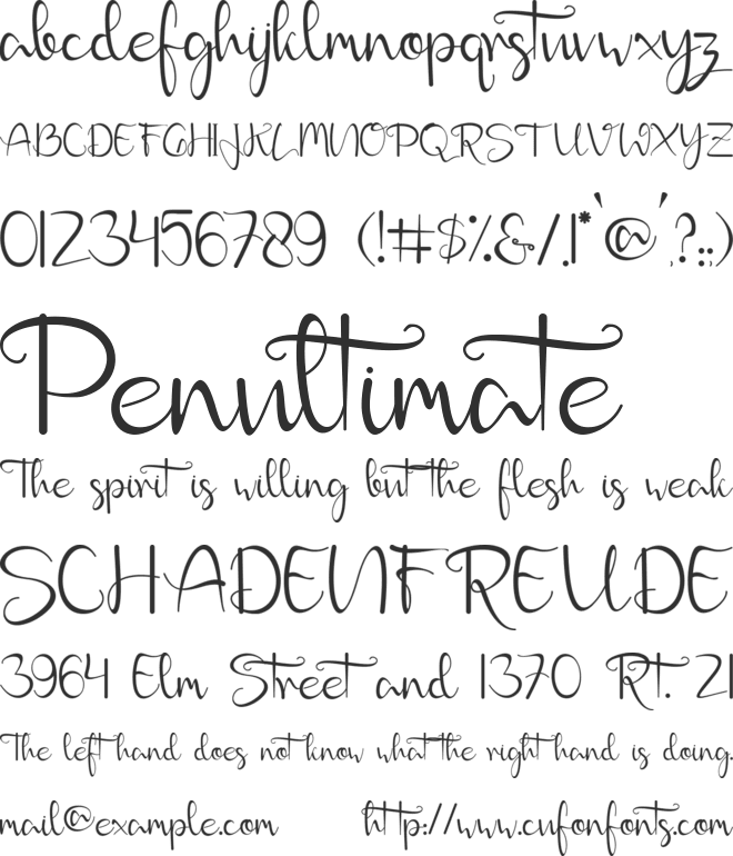 Christmas Glory - Personal use font preview