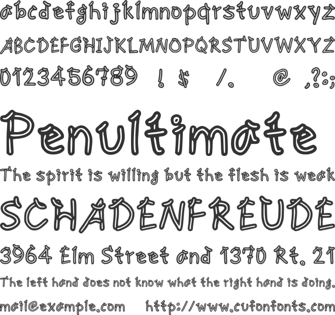 Neon Artisan font preview