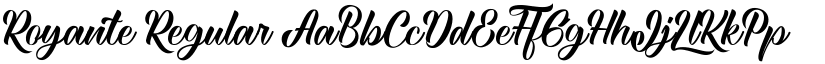 Royante Regular font
