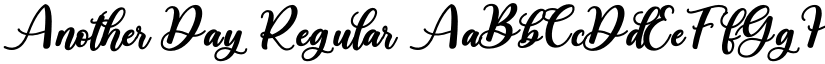 Another Day Regular font
