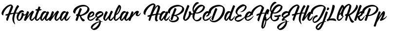 Hontana Regular font