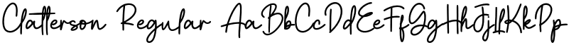 Clatterson font download