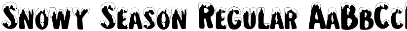 Snowy Season Regular font