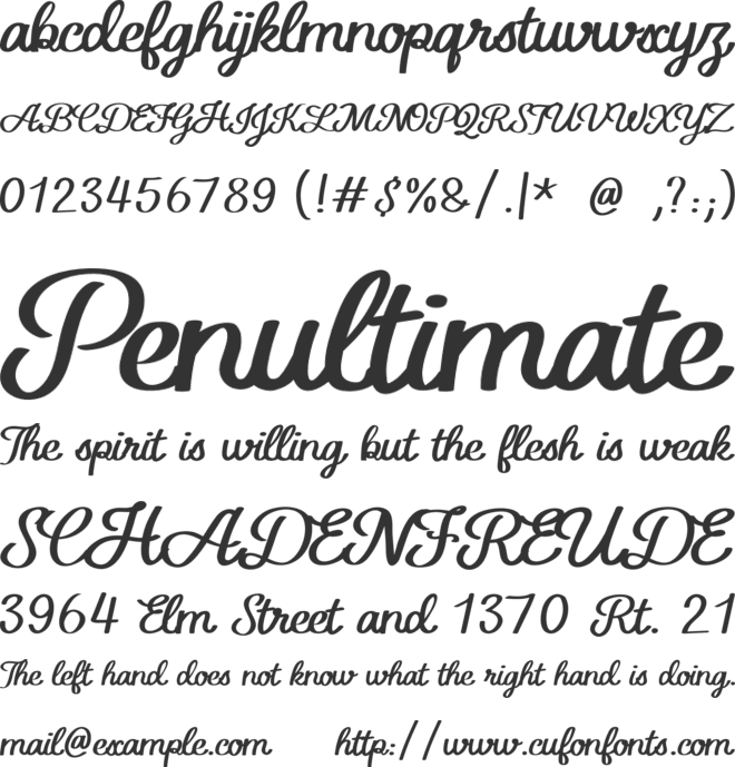 New Wishes font preview