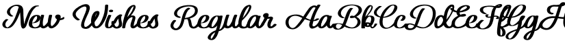 New Wishes Regular font