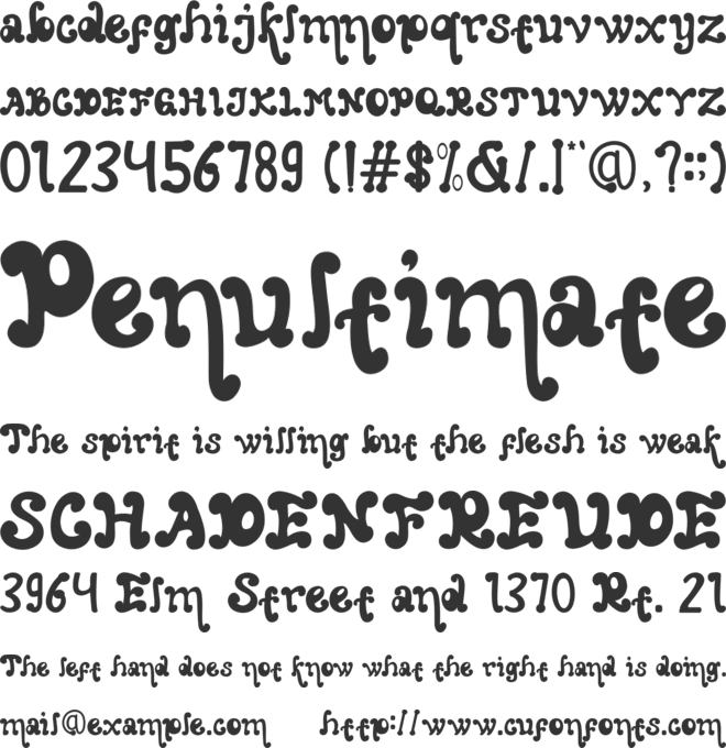 FINE WINTER font preview