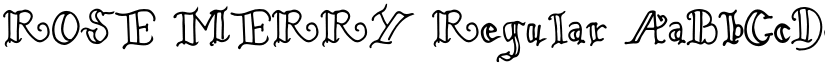 ROSE MERRY Regular font