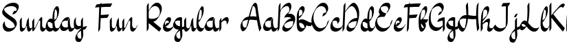 Sunday Fun Regular font