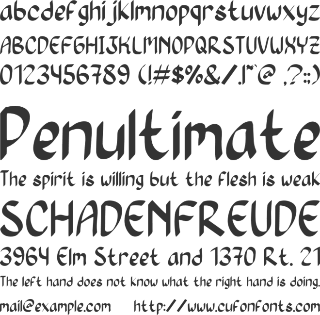 Dancing Queen font preview