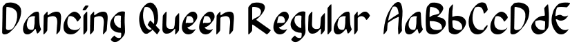 Dancing Queen Regular font