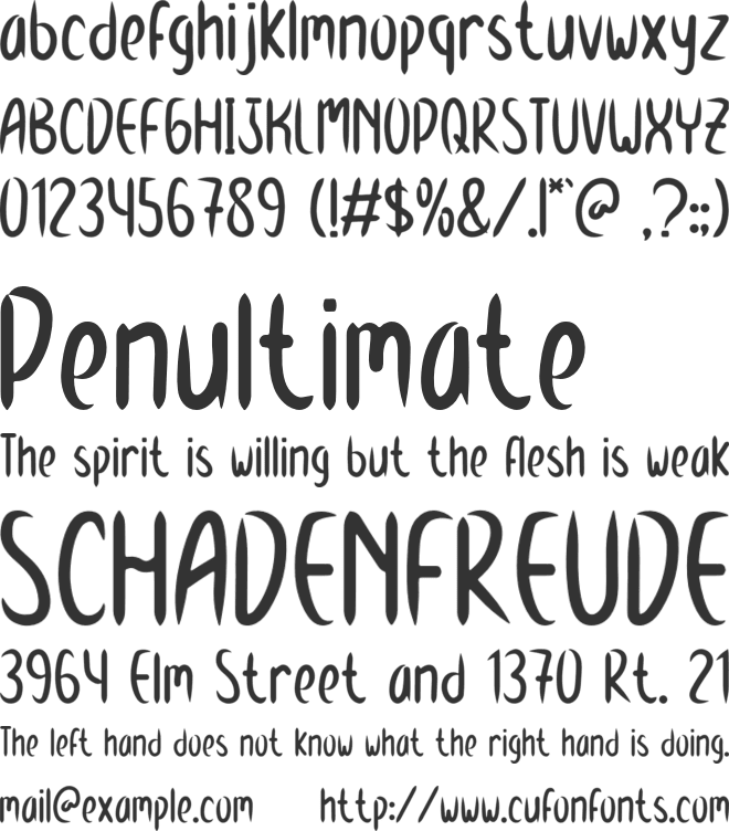 Homesick font preview