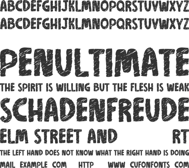 Bring Back Justice font preview