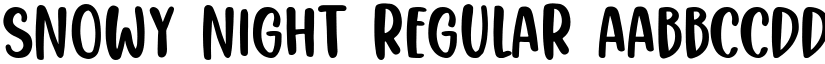 Snowy Night Regular font