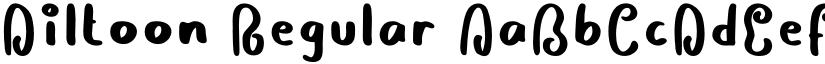 Diltoon Regular font