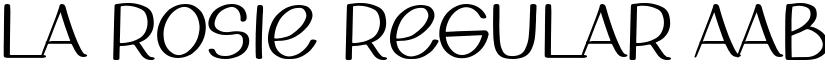 La Rosie Regular font