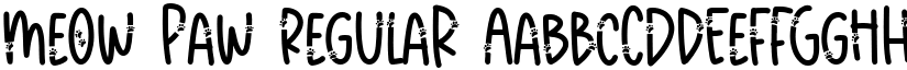 Meow Paw Regular font