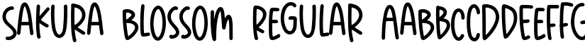Sakura Blossom Regular font