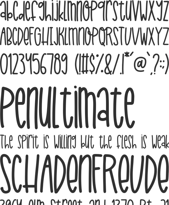 Jolly Dream font preview