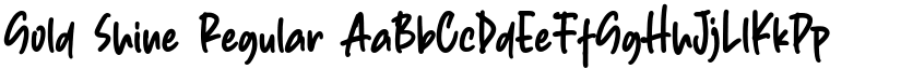Gold Shine Regular font