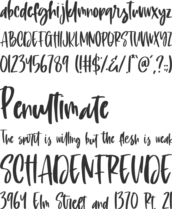 Playful Delight font preview