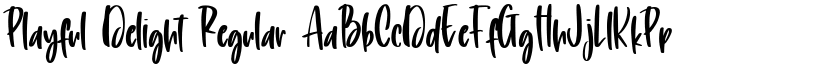 Playful Delight Regular font