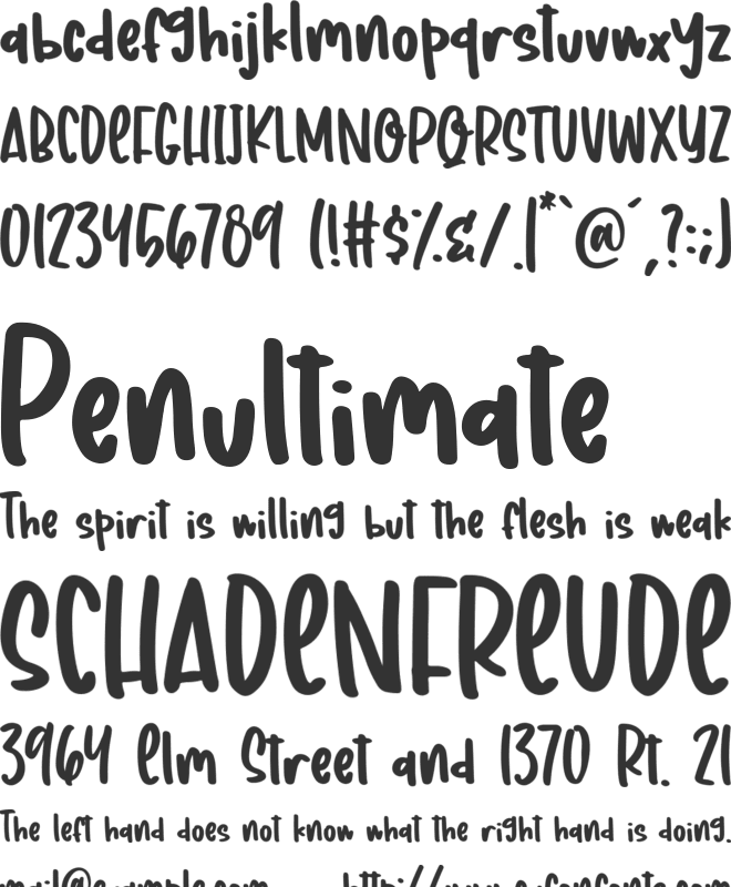 Crispy Corn font preview