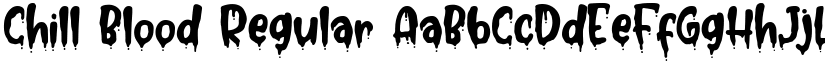 Chill Blood Regular font