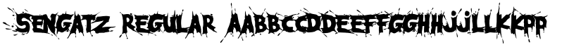 Sengatz Regular font