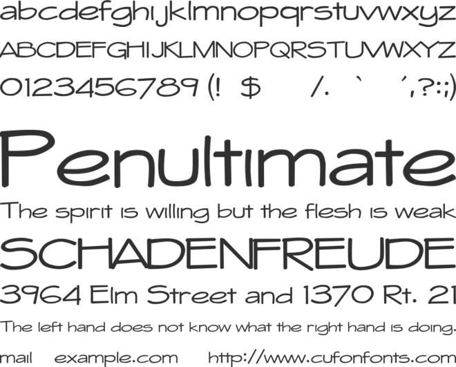 Whitehall font preview