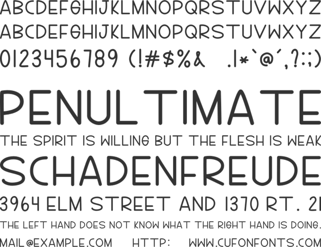 Love font preview
