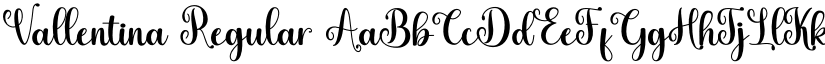 Vallentina Regular font