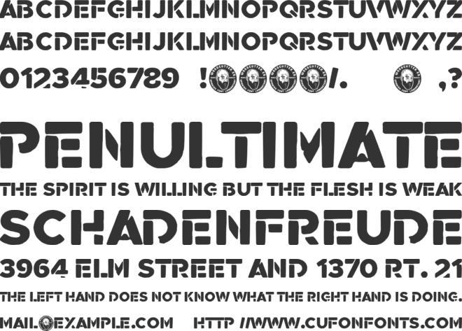 Imagiro font preview