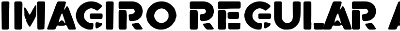 Imagiro Regular font