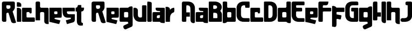 Richest Regular font
