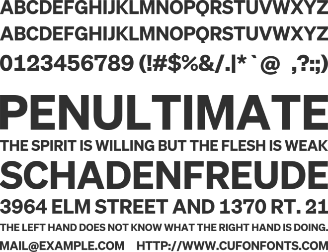 Hakuna Sans font preview