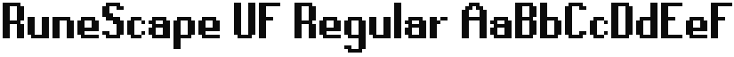 RuneScape UF Regular font