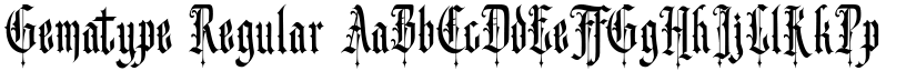 Gematype Regular font