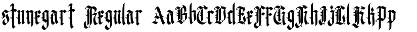 stunegart Regular font