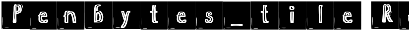 Penbytes_tile Regular font
