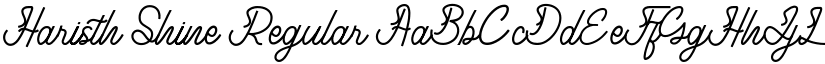 Haristh Shine font download